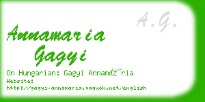 annamaria gagyi business card